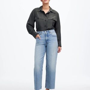Perfect Vintage Wide-Leg Crop Jean